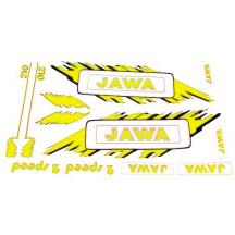 Nálepka JAWA sada-žltá