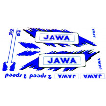 Nálepka JAWA sada-modrá