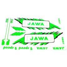Nálepka JAWA sada-zelená